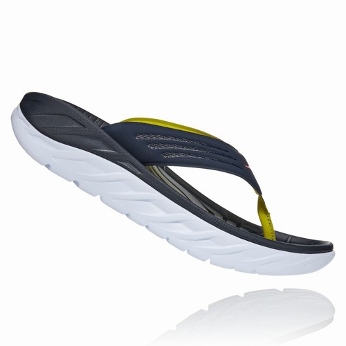 Hoka One One ORA RECOVERY FLIP 2 Sandals For Men India Black/White IN-8051